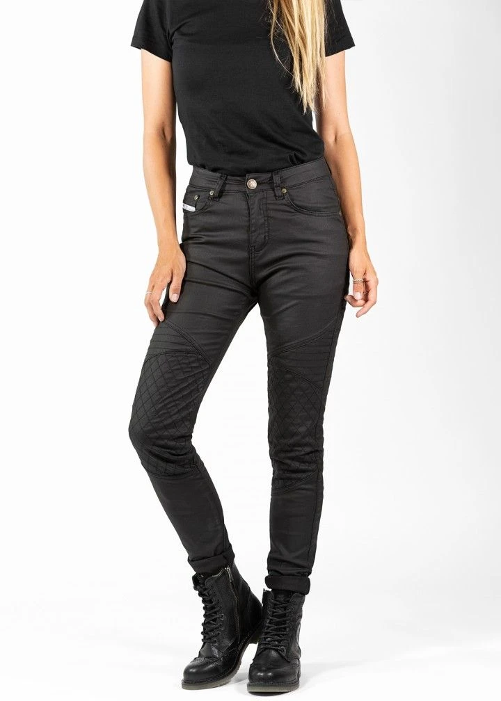 John Doe Betty Biker Jeggings Zwart Motorbroek 9 John Doe Betty Biker Jeggings Zwart Motorbroek - Afbeelding 7