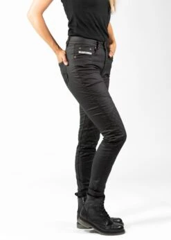 John Doe Betty Biker Jeggings Zwart Motorbroek
