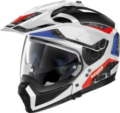 Nolan N70-2 X Torpedo Motorhelm -Macnakka Winkel nolan n70 2 x torpedo wit blauw rood 314e